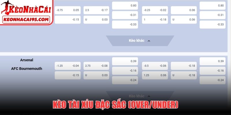 Kèo tài xỉu (Over/Under)